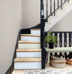 نحوه رنگ آمیزی پله ها - پله های چوبی رنگ آمیزی شده