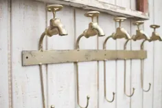 دکور حمام طلای تزئینی دیواری فلزی طلای قلاب شیر |  اتسی