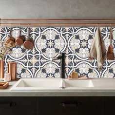 Splashback آشپزخانه و حمام - کاغذ دیواری وینیل متحرک - گل رز ذغالی Firenze - پوست و استیک
