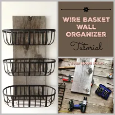 Wire Basketets Organizer DIY - Girls Build Club