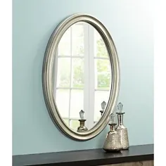 آینه دیواری Flanders Antique Silver 23 1/2 "x 34" - # T4630 |  لامپ به علاوه