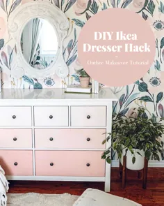 هک کمد لباس DIY Ikea |  Hemnes Ombre Makeover - زیبایی احیا