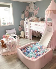 ایده زیبا و زیبا اتاق کودک دختر.