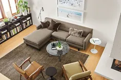 مبل آندره با مبل شکن برگشت پذیر - مبل های مدرن صندلی - مبلمان مدرن اتاق نشیمن - اتاق و تخته