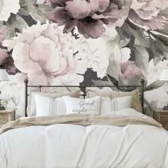 کاغذ دیواری گل صد تومانی زیبا ، کاغذ دیواری لایه بردار و استیک ، کاغذ دیواری خود چسب ، کاغذ دیواری متحرک گلدار ، دکوراسیون منزل