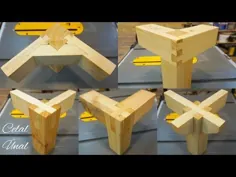 اتصالات گوشه چوبی / اتصالات نجاری / قسمت 2 / Ahşap birleştirme teknikleri