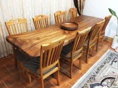میز و صندلی ناهارخوری ساخت ماسو
.
میز و صندلی تمام چوب ساخته شده و برای پوشش نهایی از روغن گیاهی استفاده شد، صندلی این کار ارگونومیک بوده و بدون احساس خستگی میتوانید لحظاتی خوش را کنار عزیزانتون سپری بفرمایید، صفحه میز از چوب ملچ با فرم طبیعی ساخته شد، پا