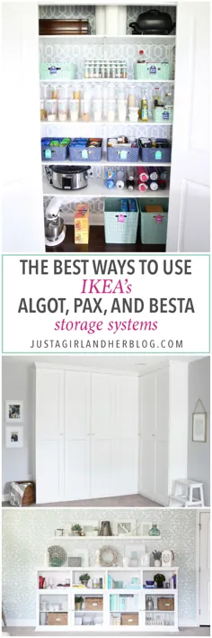 بهترین روشهای استفاده از سیستمهای ذخیره سازی ALGOT ، BESTA و PAX IKEA