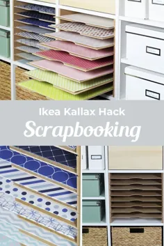 Ikea Kallax Fachteiler für 12 “Scrapbook-Papier