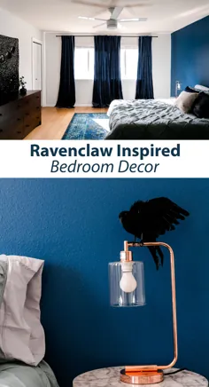 اتاق خواب با الهام از Ravenclaw - یک آشفته زیبا