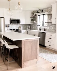 آشپزخانه خانه مدرن و سفید مدرن
