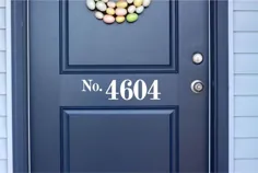 شماره خانه سفارشی عکس برگردان درب وینیل تزئینی درب جلو |  اتسی