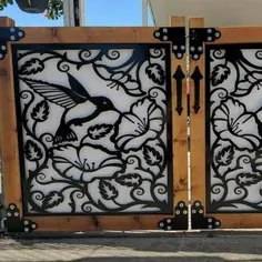 دروازه ورودی فلزی / دروازه تزئینی ورودی / دروازه فلزی باغ 3.5’x3.5 ’