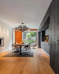 Majanggracht: یک فضای داخلی جدید با آشپزخانه نشیمن در طبقه همکف و چیدمان های سطح تقسیم شده