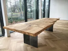 میزهای ناهار خوری چوب جامد ساخته شده از Holzwerk-Hamburg