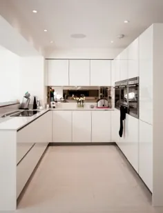 برنامه ریزی آشپزخانه U شکل - 50 ایده و مثال مدرن آشپزخانه