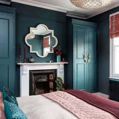 الهام بخش روزانه G&M در اینستاگرام: "و همینطور به رختخواب ... این اتاق خواب آبی اینچیرا چقدر زیباست توسطkatelovejoyyinter Interior kat ⁣.⁣ ⁣.⁣ ⁣ # inchyrablue # farrowandball..."