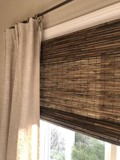 سایه های چوبی بافته شده هانتر داگلاس |  طرح های پنجره توسط دایان |  دریاچه زوریخ ، IL