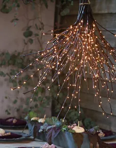 لامپ های رویای شاخه درخت رویایی |  دکور Hygge برای خانه شما - Hydrangea Treehouse