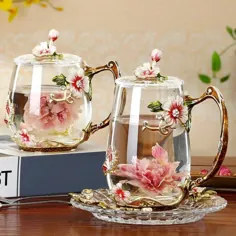 لیوان لیوان مینا قهوه فنجان لیوان لیوان چای لیوان لیوان برای نوشیدنی های گرم و سرد لیوان چای قاشق جام قاشق مناسب عروسی