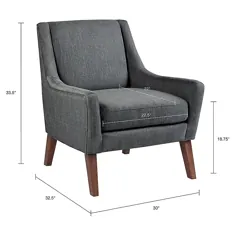 جوهر + صندلی لهجه ای اثاثه یا لوازم داخلی Ivy Scott به رنگ خاکستری
