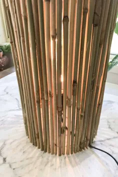 DIY: این لامپ میز بامبو درست کنید
