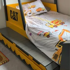 طرح های تختخواب بولدوزر دوتایی (فقط طرح ها) ، یک اتاق خواب ساختمانی مناسب برای کودک خود ایجاد کنید ، ایده آل برای علاقه مندان به کارهای چوبی DIY