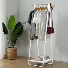 قفسه کت قابل حمل فلزی طرح مبلمان خانگی با درخت تالار کفش نیمکت کفش برای فروش