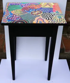 میز نقاشی دستی بوکی و میز رنگی رنگارنگ یکی از |  اتسی