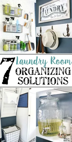 7 راه حل سازماندهی اتاق خشکشویی