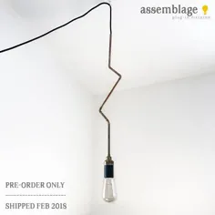 پلاگین آویز روشنایی روشنایی صنعتی مس هندسی |  اتسی