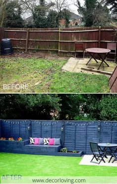 ایده های باغ حیاط خلوت قبل و بعد