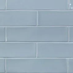 کاشی Ivy Hill Birmingham Dew 3 in. x 12 in. 8 mm 8mm mm Plaished Ceramic Subway Tile (5.38 sq. ft / box) -EXT3RD102131 - The Home Depot