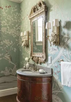 40 روش تزئین با مبلمان عتیقه در حمام - Glam Pad