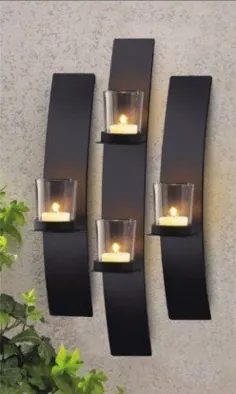 نگهدارنده شمع آرت دیواری فلزی - ایده هایی درباره Foter