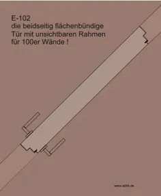 Wandbündige Türen mit unichtbaren Rahmen Tapetentüren Revisionstüren Pivot-Türen