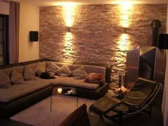 آپارتمان طراحی - دیوارها را شبیه "دیوار سنگی" کنید؟  (اپتیک سه بعدی) چگونه؟