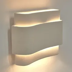 لامپ دیواری لویی - ظروف سنگی - سفید