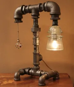 لوله لامپ DIY با قطعات لوله بازیافتی - چراغ های iD