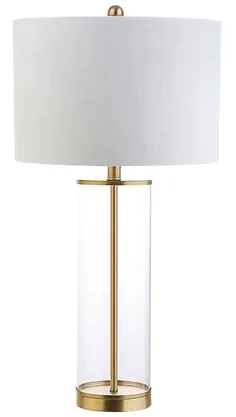 Jonathan Y Collins 29.25 "Lamp Table Led Table in Brass-Gold