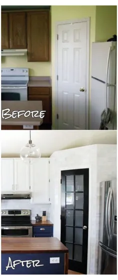 بازسازی آشپزخانه گوشه ای قبل و بعد