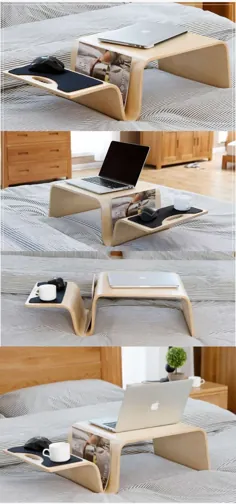 میز قابل حمل تاشو قابل حمل تاشو میز میز لپ تاپ سینی تختخواب W / جام