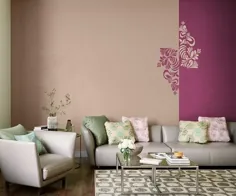 Nascent Corolla - الگوهای طراحی استنسیل دیواری آنلاین - رنگ های آسیایی