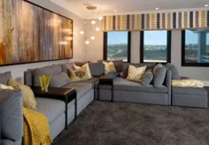 Hamptons Inspired Luxury Theatre Home Robeson Design |  طراحان داخلی سان دیگو