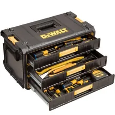 جعبه ابزار DeWalt DS295 Tough System Three Drawer Parts |  سازمان دهنده های ذخیره سازی