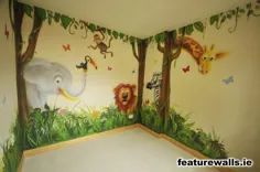نقاشی دیواری مهد کودک ، نقاشی دیواری کودک نوپا ، اتاق کودک ، طرح کودک رنگ آمیزی شده ، اتاق پسر بچه ، اتاق دختر بچه ، کودکستان صورتی ، کودکستان آبی