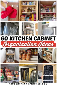 60 ایده سازماندهی کابینت آشپزخانه DIY