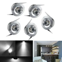 10x 1w LED Light Spot Spot Cabinet Mini Lamp سقف نورپردازی کیت چراغ ثابت |  eBay