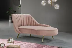 صندلی و صندلی های مبلمان Margo Pink Chaise 622 Meridian