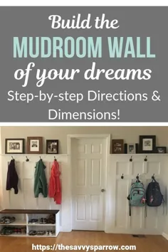 DIY Mudroom Wall with Board and Batten: آموزش گام به گام!